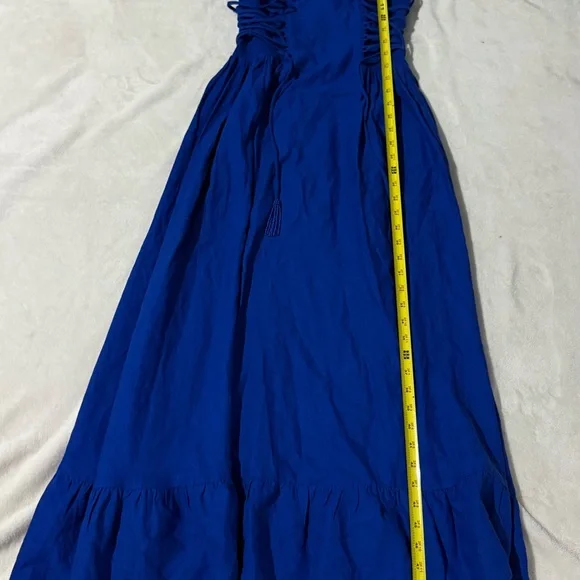 FARM Rio Blue Spaghetti Strap Midi Sundress - Picture 3 of 5